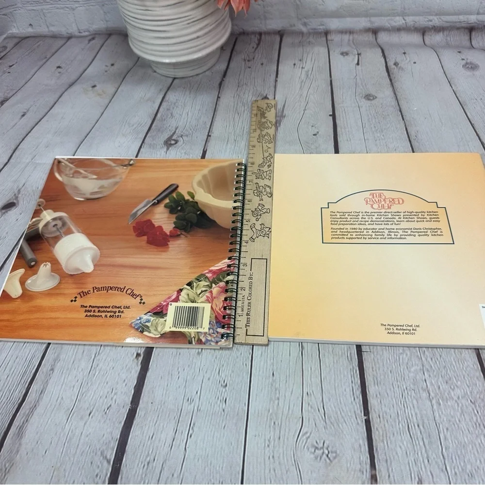 vintage 1990s Pampered Chef Kitchen Cookbooks homestead homemade